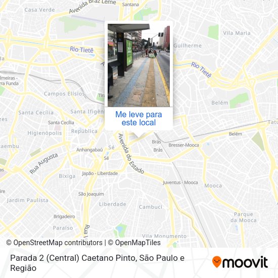 Parada 2 (Central) Caetano Pinto mapa
