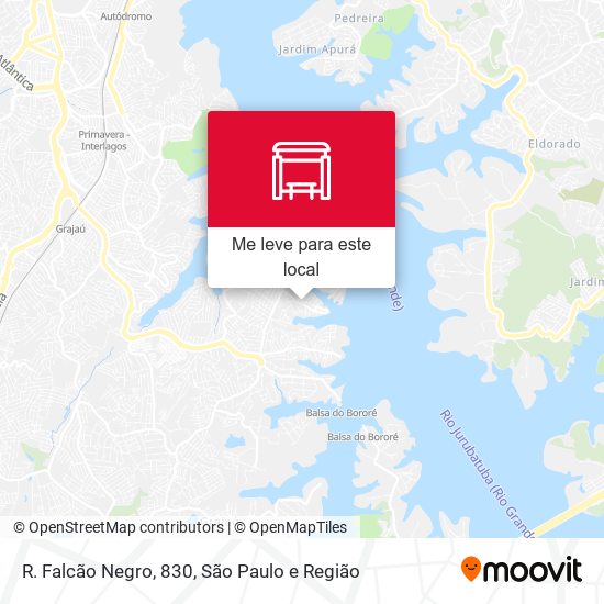 R. Falcão Negro, 830 mapa