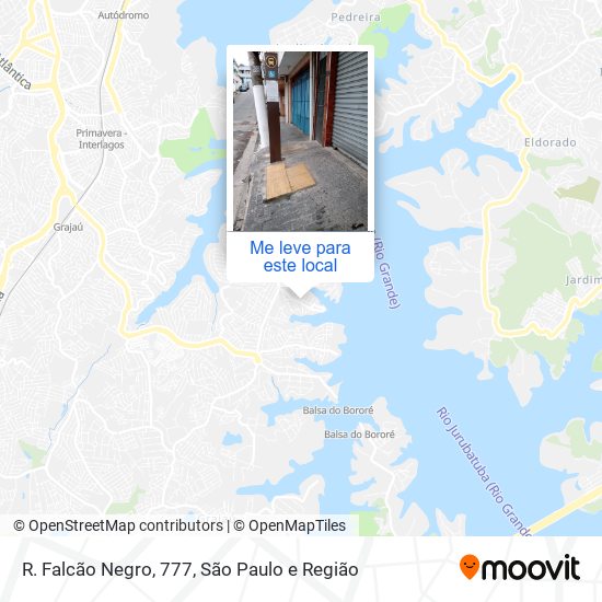 R. Falcão Negro, 777 mapa