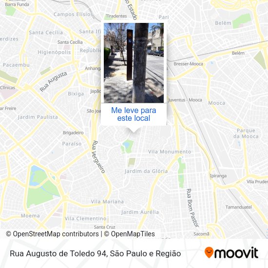 Rua Augusto de Toledo 94 mapa