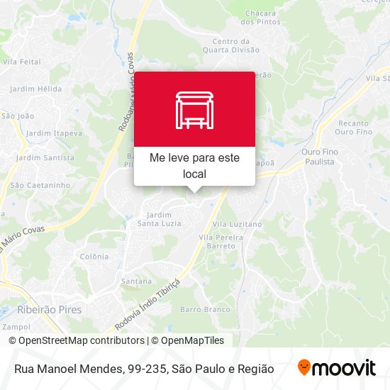 Rua Manoel Mendes, 99-235 mapa