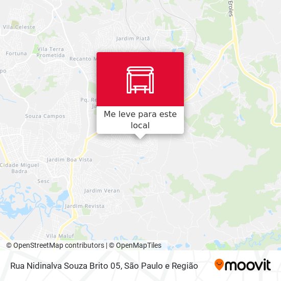 Rua Nidinalva Souza Brito 05 mapa