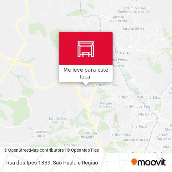 Rua dos Ipês 1839 mapa