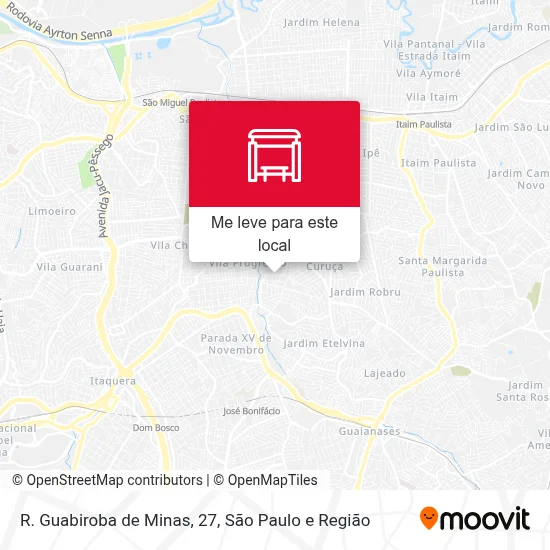 R. Guabiroba de Minas, 27 mapa