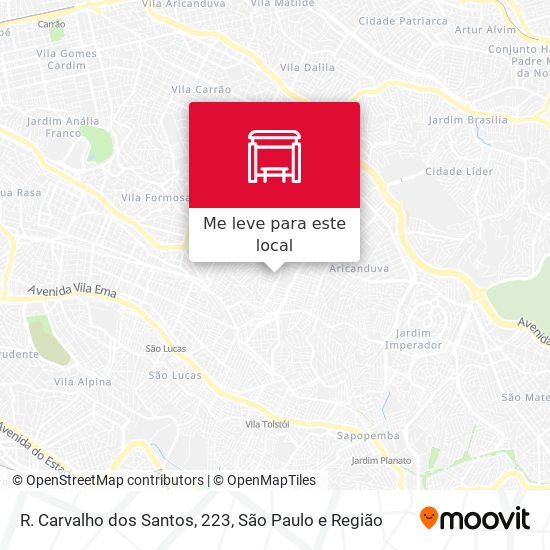 R. Carvalho dos Santos, 223 mapa