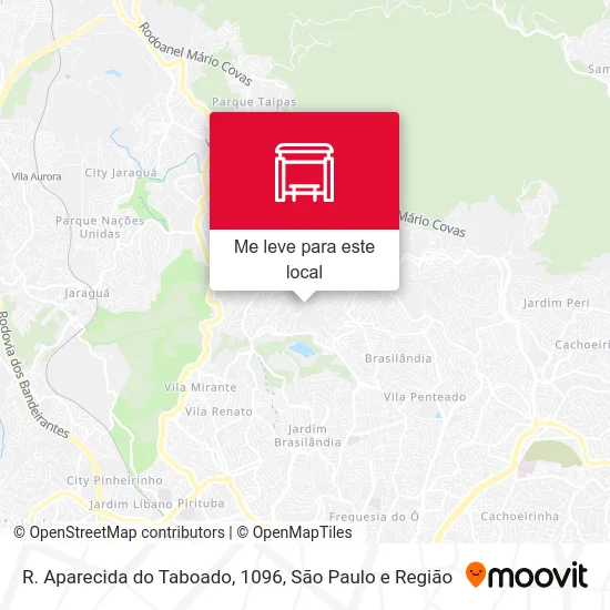 R. Aparecida do Taboado, 1096 mapa