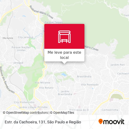Estr. da Cachoeira, 131 mapa