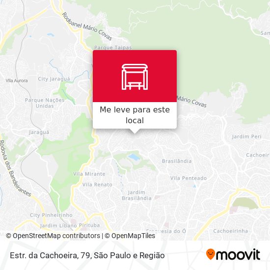 Estr. da Cachoeira, 79 mapa