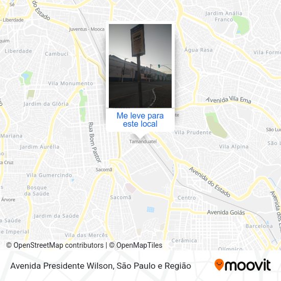 Avenida Presidente Wilson mapa