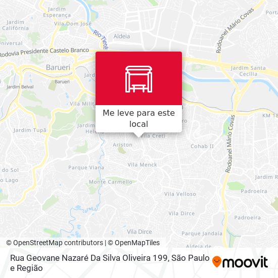 Rua Geovane Nazaré Da Silva Oliveira 199 mapa