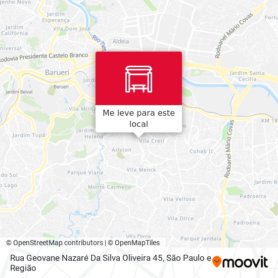 Rua Geovane Nazaré Da Silva Oliveira 45 mapa