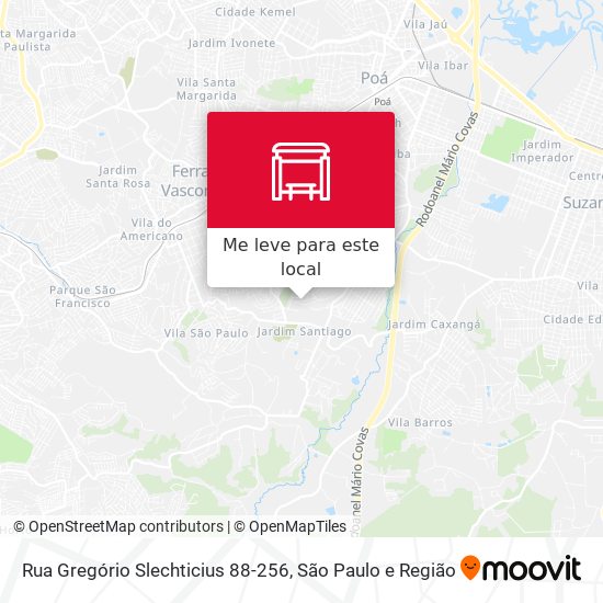 Rua Gregório Slechticius 88-256 mapa