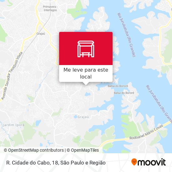 R. Cidade do Cabo, 18 mapa