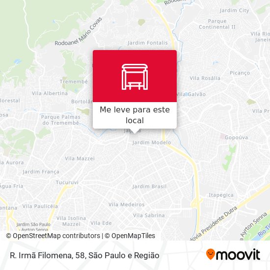 R. Irmã Filomena, 58 mapa