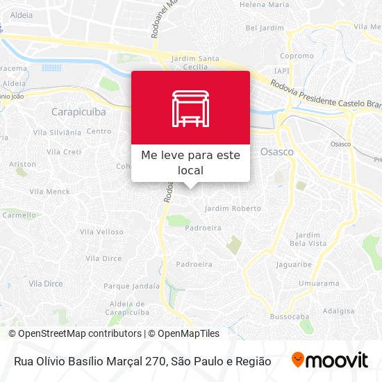 Rua Olívio Basílio Marçal 270 mapa