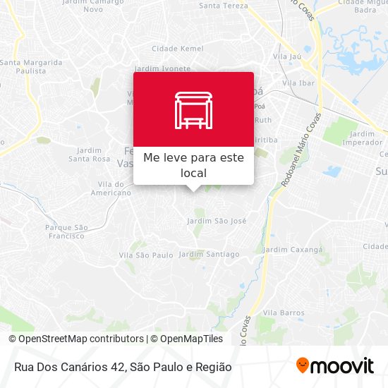 Rua Dos Canários 42 mapa