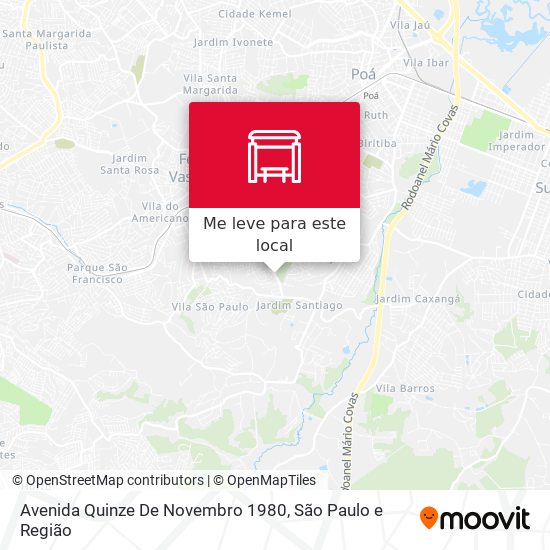 Avenida Quinze De Novembro 1980 mapa