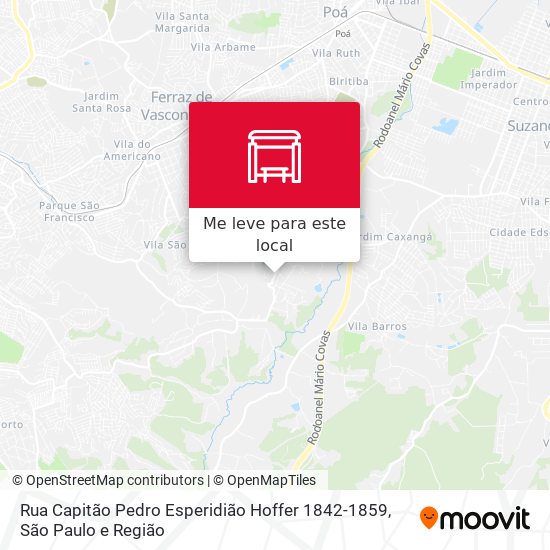Rua Capitão Pedro Esperidião Hoffer 1842-1859 mapa