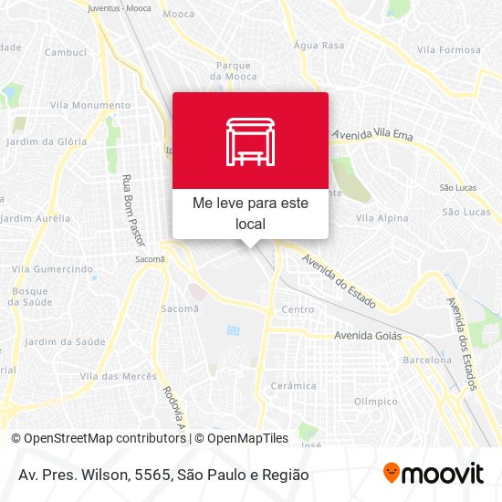Av. Pres. Wilson, 5565 mapa
