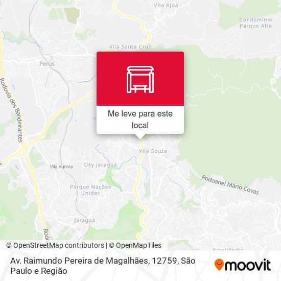 Av. Raimundo Pereira de Magalhães, 12759 mapa