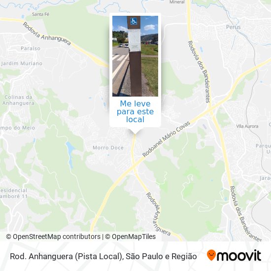 Rod. Anhanguera (Pista Local) mapa