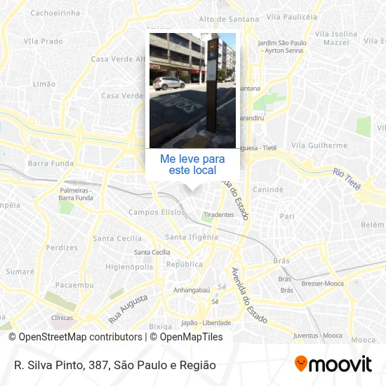 R. Silva Pinto, 387 mapa