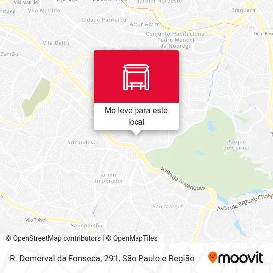 R. Demerval da Fonseca, 291 mapa