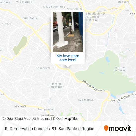 R. Demerval da Fonseca, 81 mapa