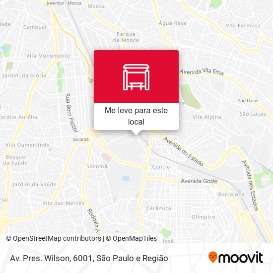 Av. Pres. Wilson, 6001 mapa