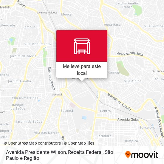 Avenida Presidente Wilson, Recelta Federal mapa