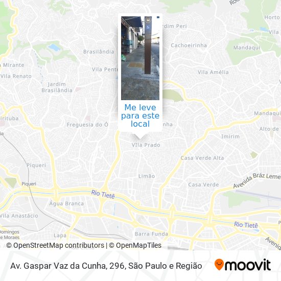 Av. Gaspar Vaz da Cunha, 296 mapa