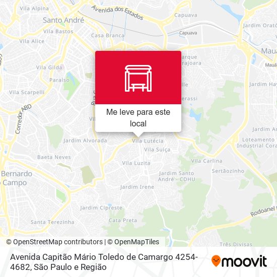 Avenida Capitão Mário Toledo de Camargo 4254-4682 mapa