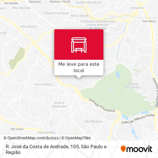 R. José da Costa de Andrade, 105 mapa