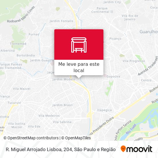 R. Miguel Arrojado Lisboa, 204 mapa
