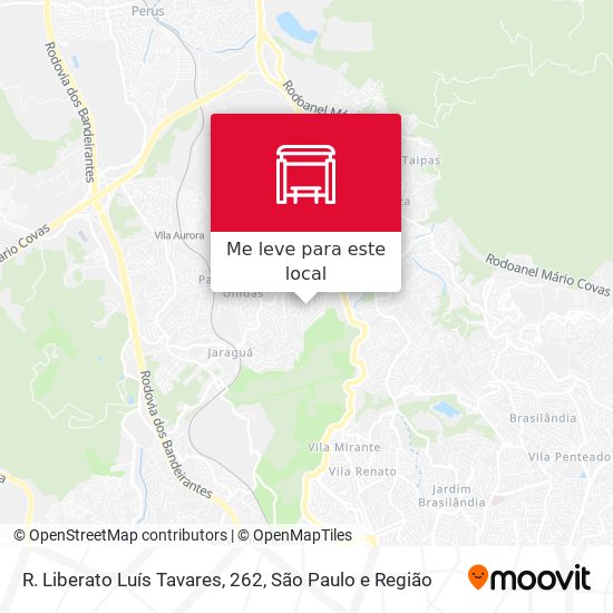 R. Liberato Luís Tavares, 262 mapa