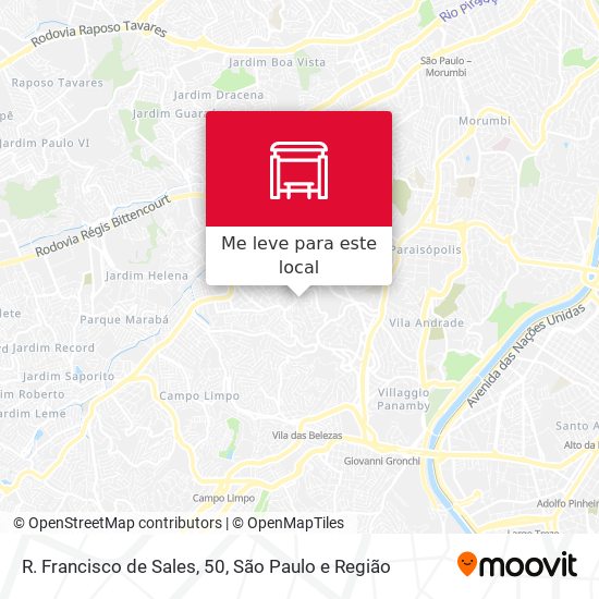 R. Francisco de Sales, 50 mapa