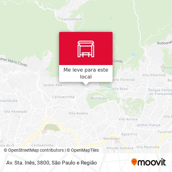 Av. Sta. Inês, 3800 mapa