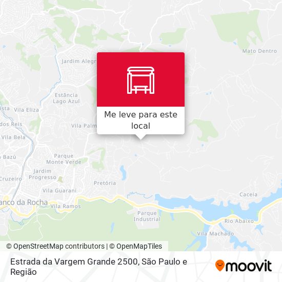 Estrada da Vargem Grande 2500 mapa