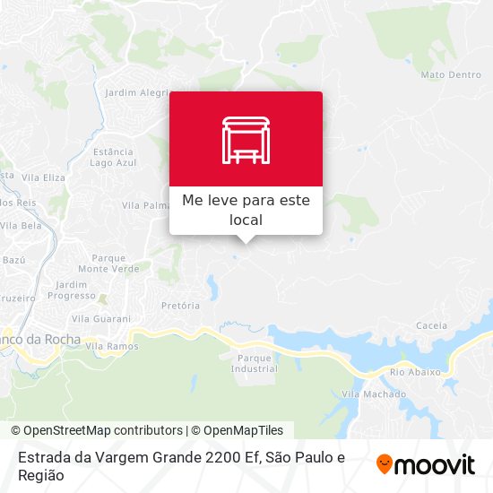 Estrada da Vargem Grande 2200 Ef mapa