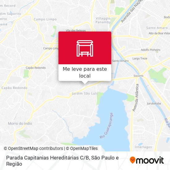 Parada Capitanias Hereditárias C / B mapa