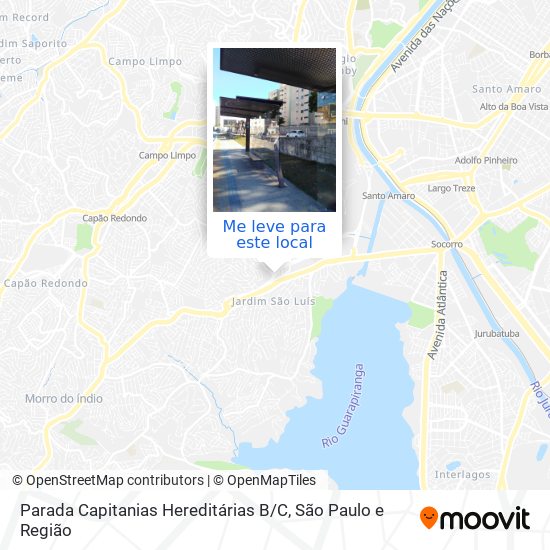 Parada Capitanias Hereditárias B / C mapa
