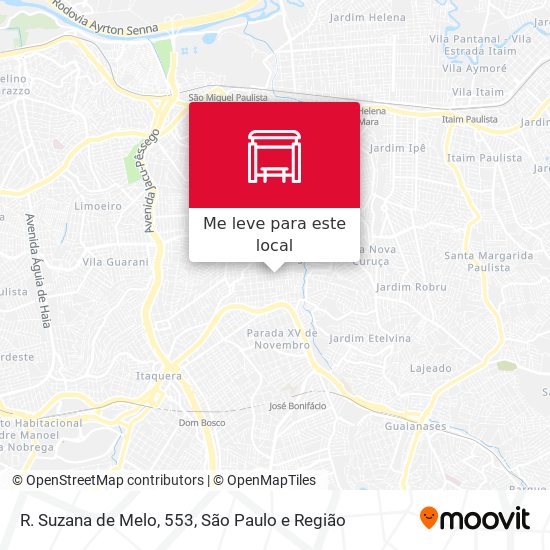 R. Suzana de Melo, 553 mapa