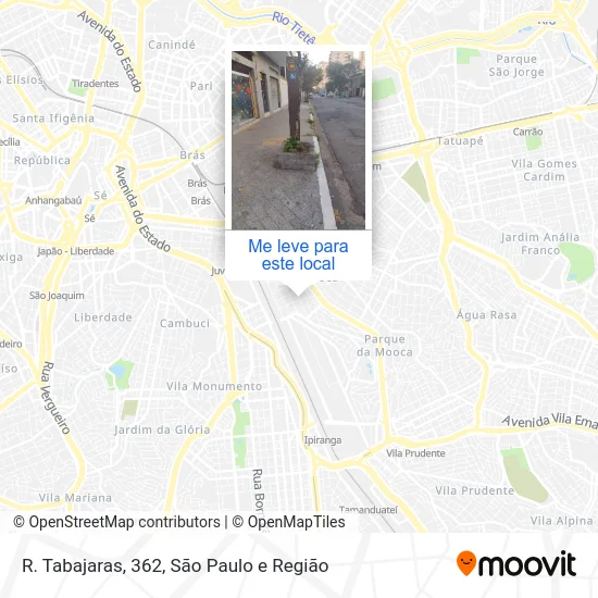 R. Tabajaras, 362 mapa