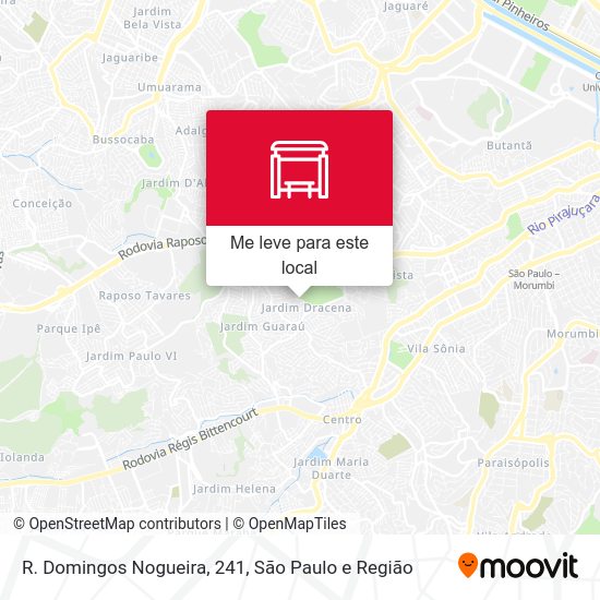 R. Domingos Nogueira, 241 mapa