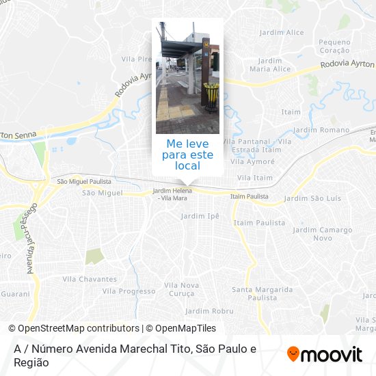 A / Número Avenida Marechal Tito mapa