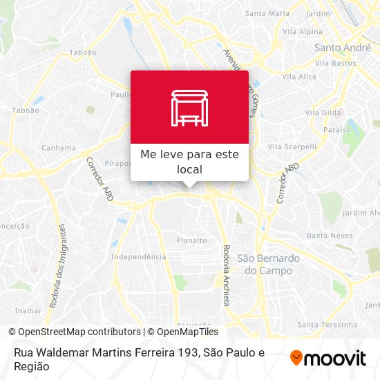 Rua Waldemar Martins Ferreira 193 mapa