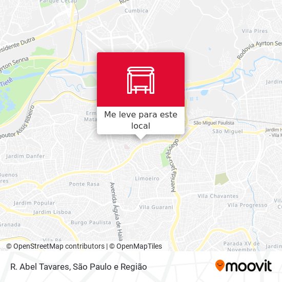 R. Abel Tavares mapa