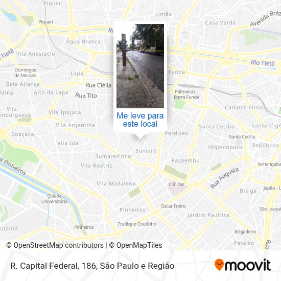 R. Capital Federal, 186 mapa