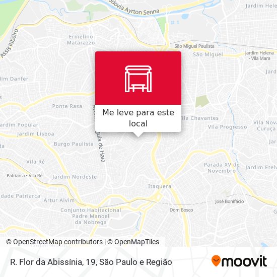 R. Flor da Abissínia, 19 mapa