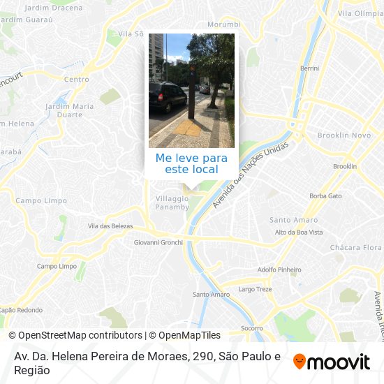 Av. Da. Helena Pereira de Moraes, 290 mapa